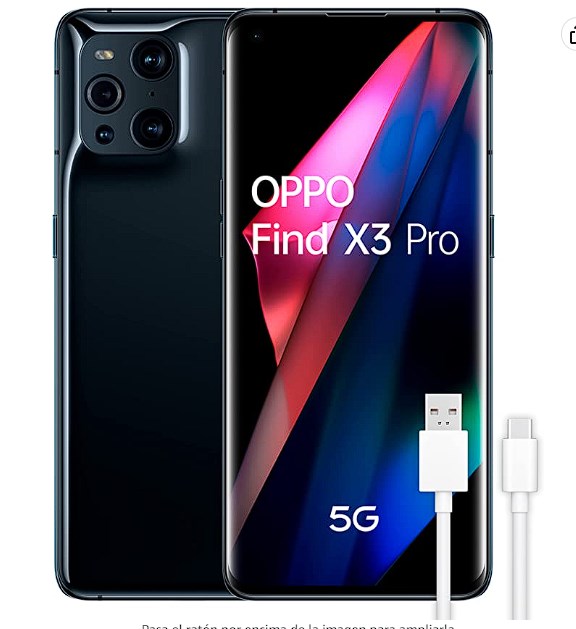 chollo OPPO Find X3 Pro 5G - Teléfono Móvil libre, 12GB+256GB,