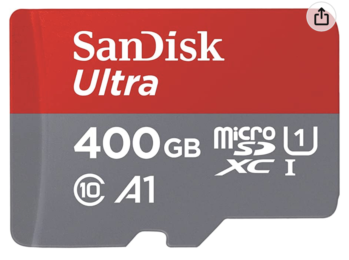 chollo SanDisk Ultra 400GB microSDXC Memory Card + SD Adapter 120 MB/s