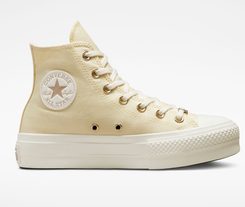 chollo Chuck Taylor All Star Lift Platform Tonal Gold