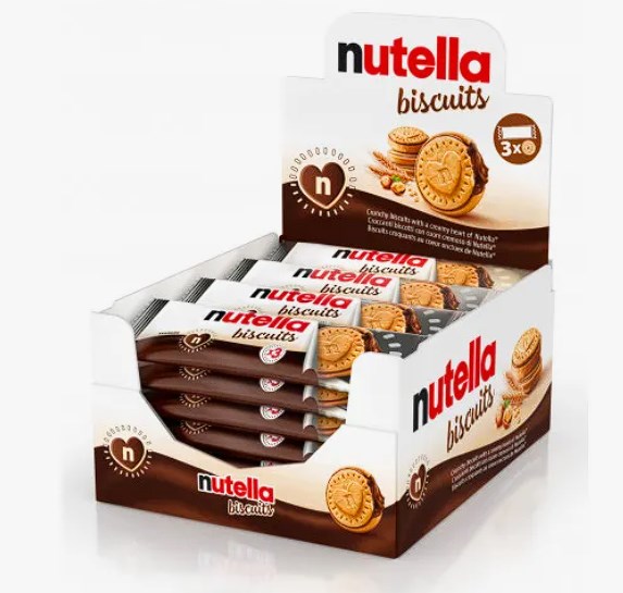 chollo Kinder Nutella Biscuits -  - 28 packs de 3 galletas cada una 