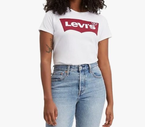 chollo Camiseta Levi´s Brilliant Red Stripe para Mujer