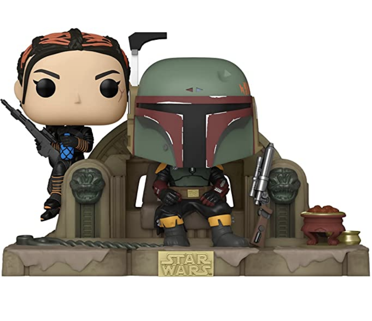 chollo Funko Pop Moment: Mandalorian - Boba Fett & Fennec Shand