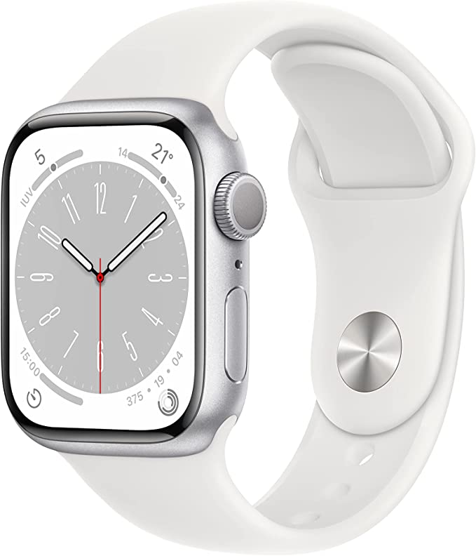 chollo Apple Watch Series 8 (GPS, 41mm) Reloj Inteligente con Caja de Aluminio en Plata