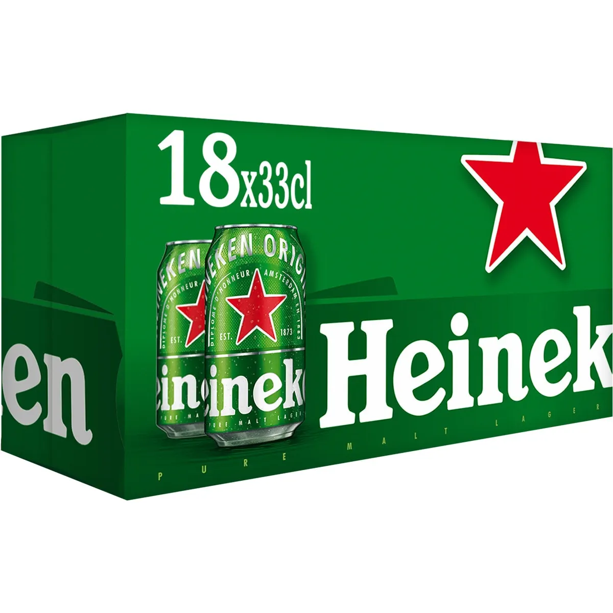 chollo HEINEKEN PACK DE 18 - Cerveza rubia Lager pack 18 latas