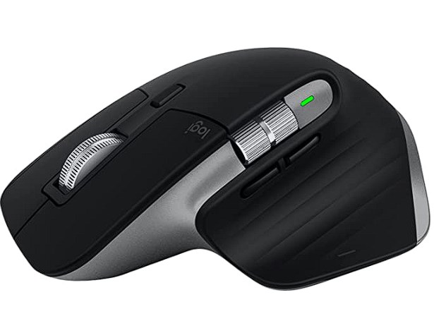 chollo Logitech MX Master 3S para Mac, ratón inalámbrico Bluetooth con desplazamiento ultrarrápido, ergonómico, 8K DPI, seguimiento de cristal, clics silenciosos, USB-C, Apple, iPad, gris espacial