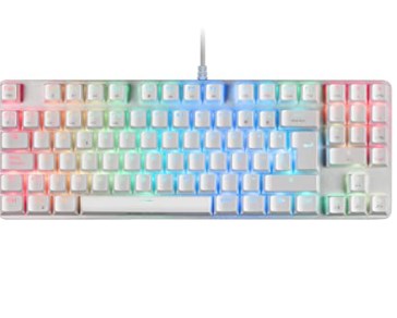 chollo TECLADO GAMING MKREVO PRO Blanco - Mars Gaming