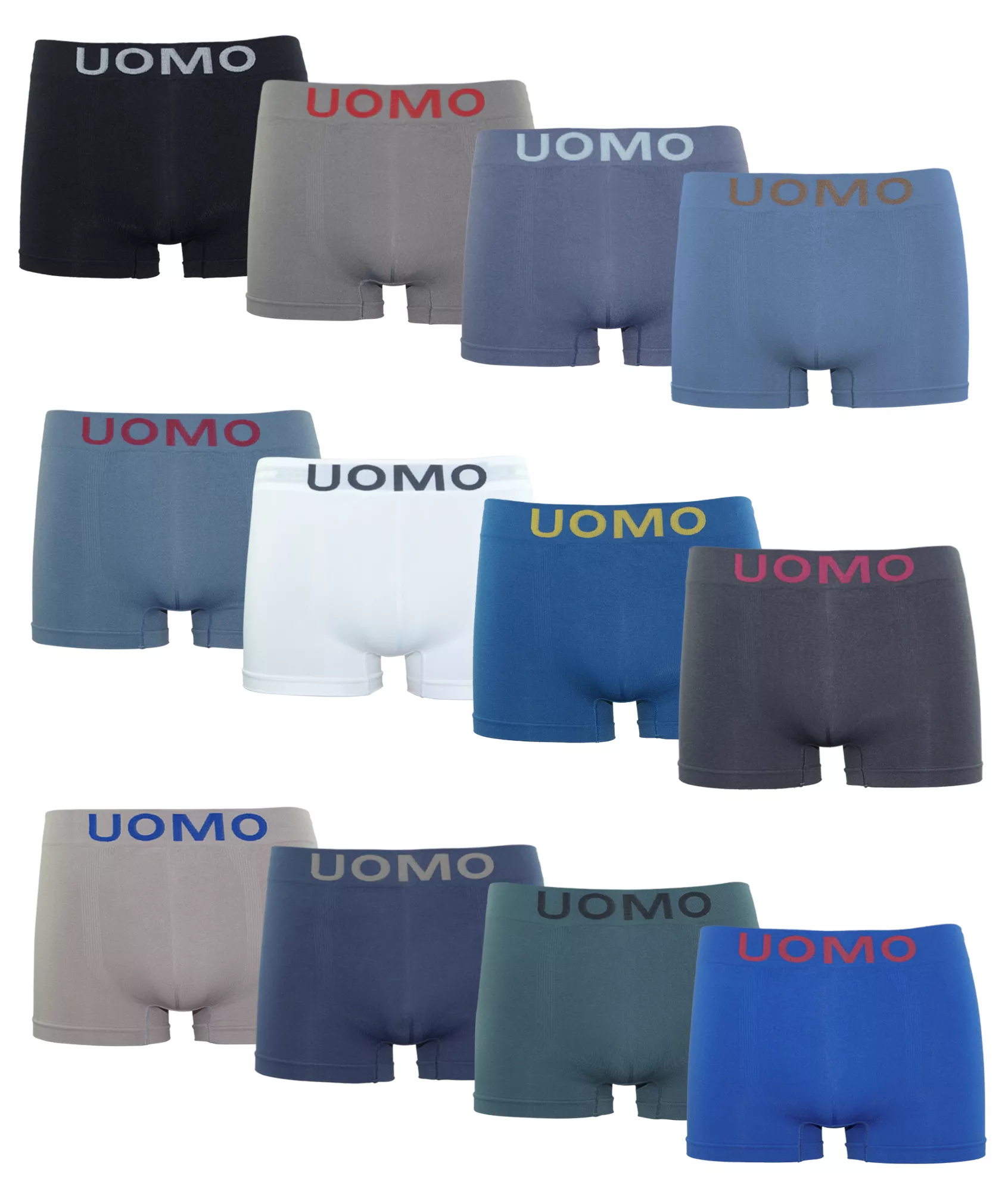 chollo Pack 12 Boxers de marca Uomo