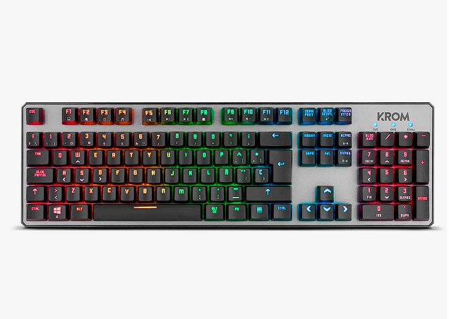 chollo Krom Gaming Kernel - Teclado mecanico numerico, iluminacion LED RGB, 9 Efectos iluminacion, silencioso, Layout Español