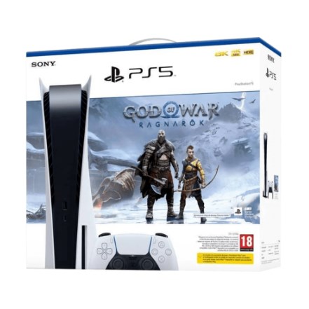 chollo Consola Sony PS5 825 GB + Juego God Of War: Ragnarok