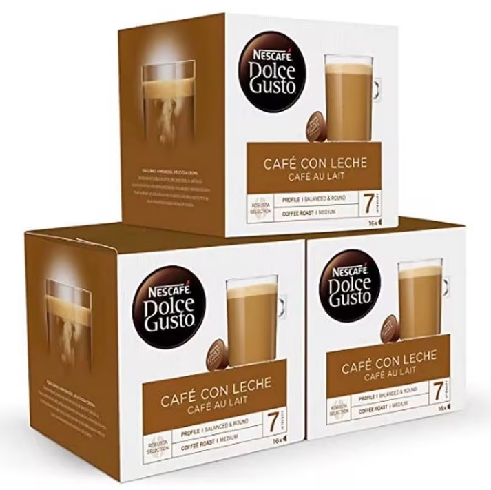 chollo Café con Leche Pack 48 cápsulas Dolce Gusto Nescafe