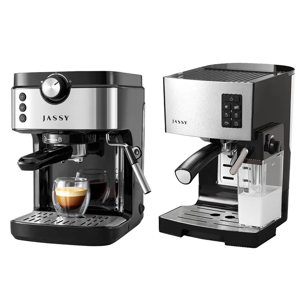 chollo Cafetera Espresso para hogar, máquina de café capuchino 19 Bar , Depósito de agua 900ml / 1.4L, Vaporizador, 