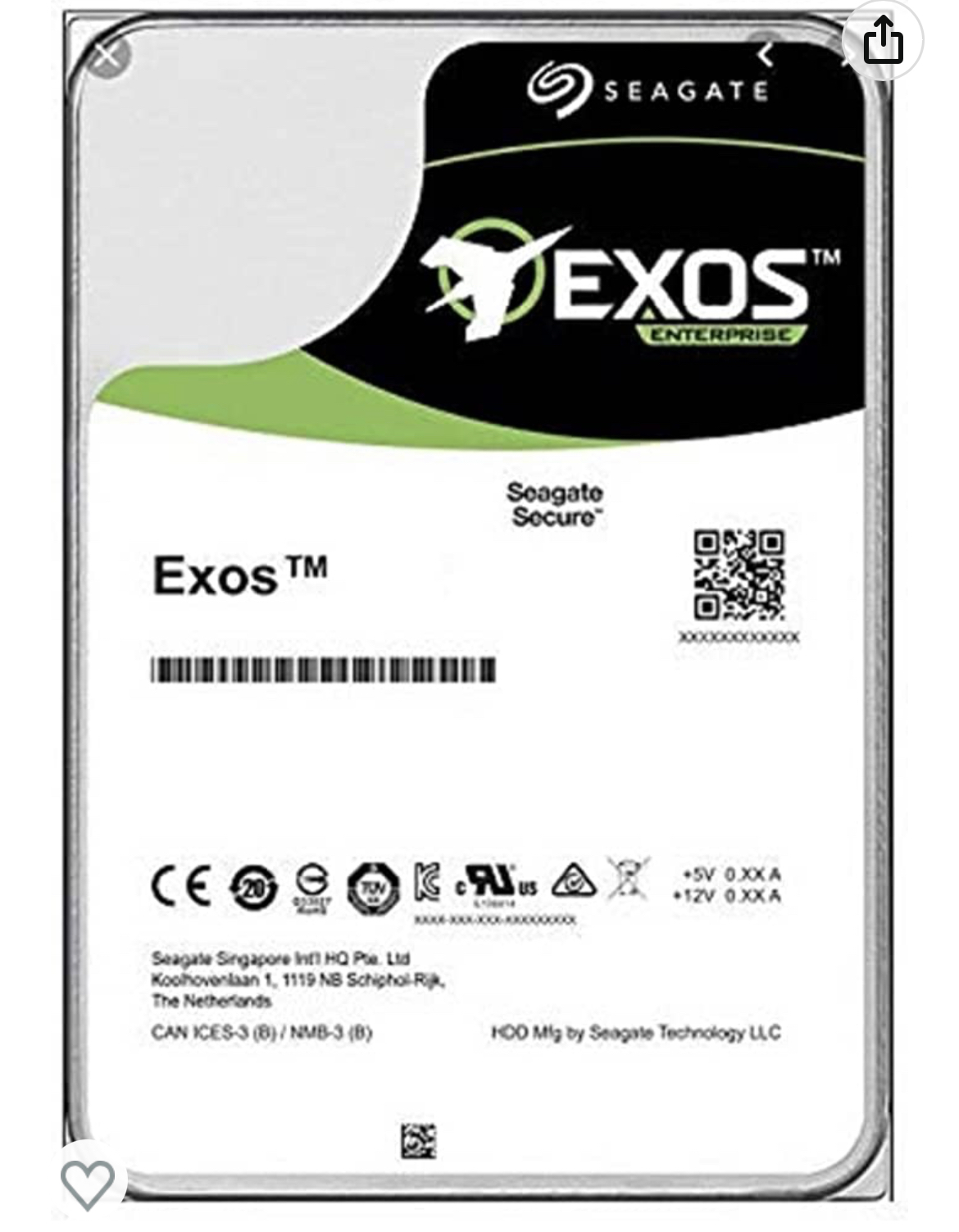 chollo Disco duro SEAGATE EXOS X16 3.5