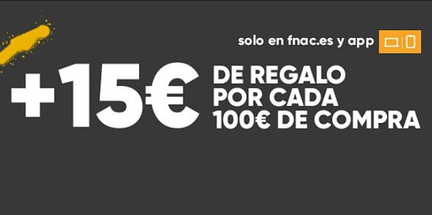 chollo 15€ de regalo por cada 100€ de compra en Gaming y Tecnología