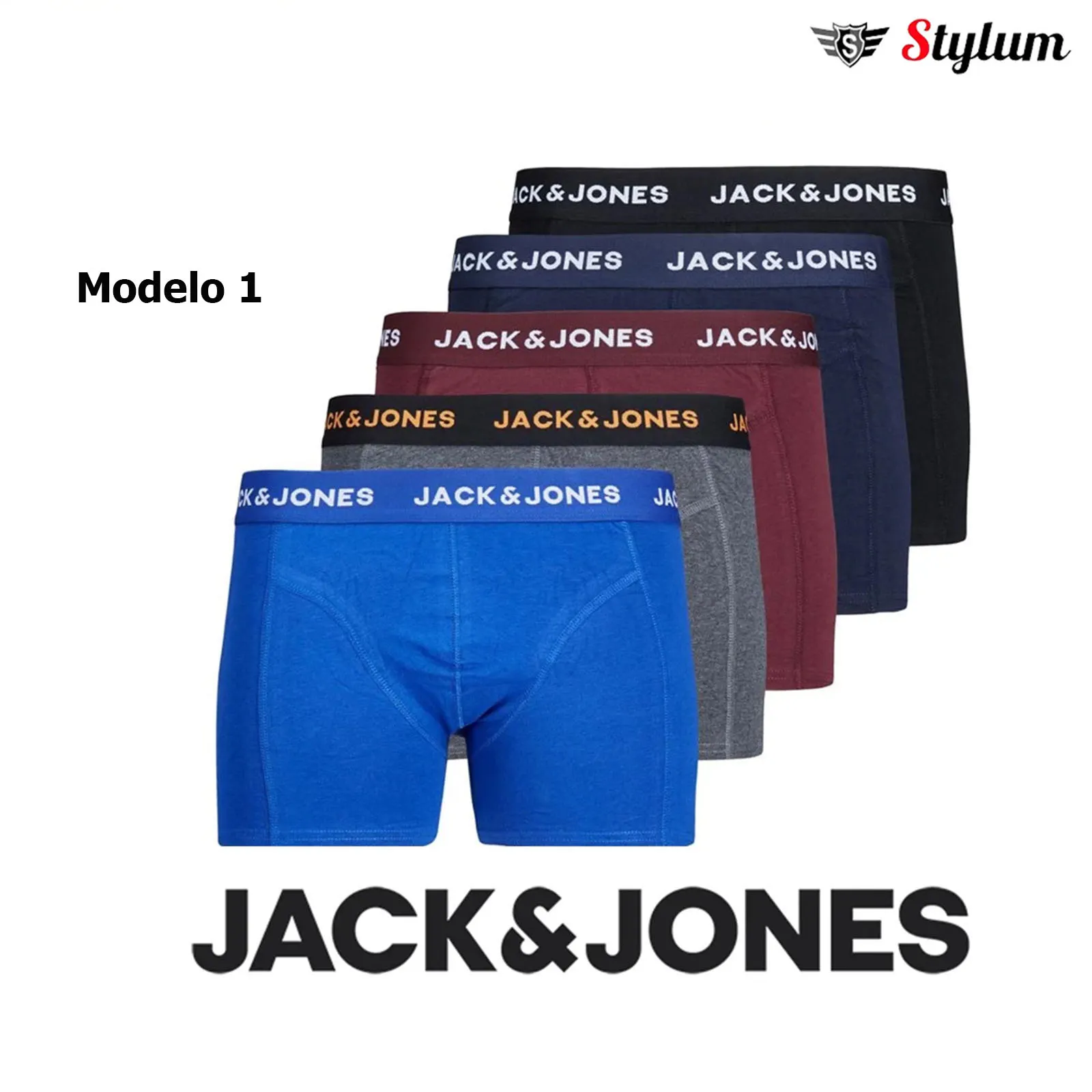 chollo Pack 5 Boxers de Jack & Jones