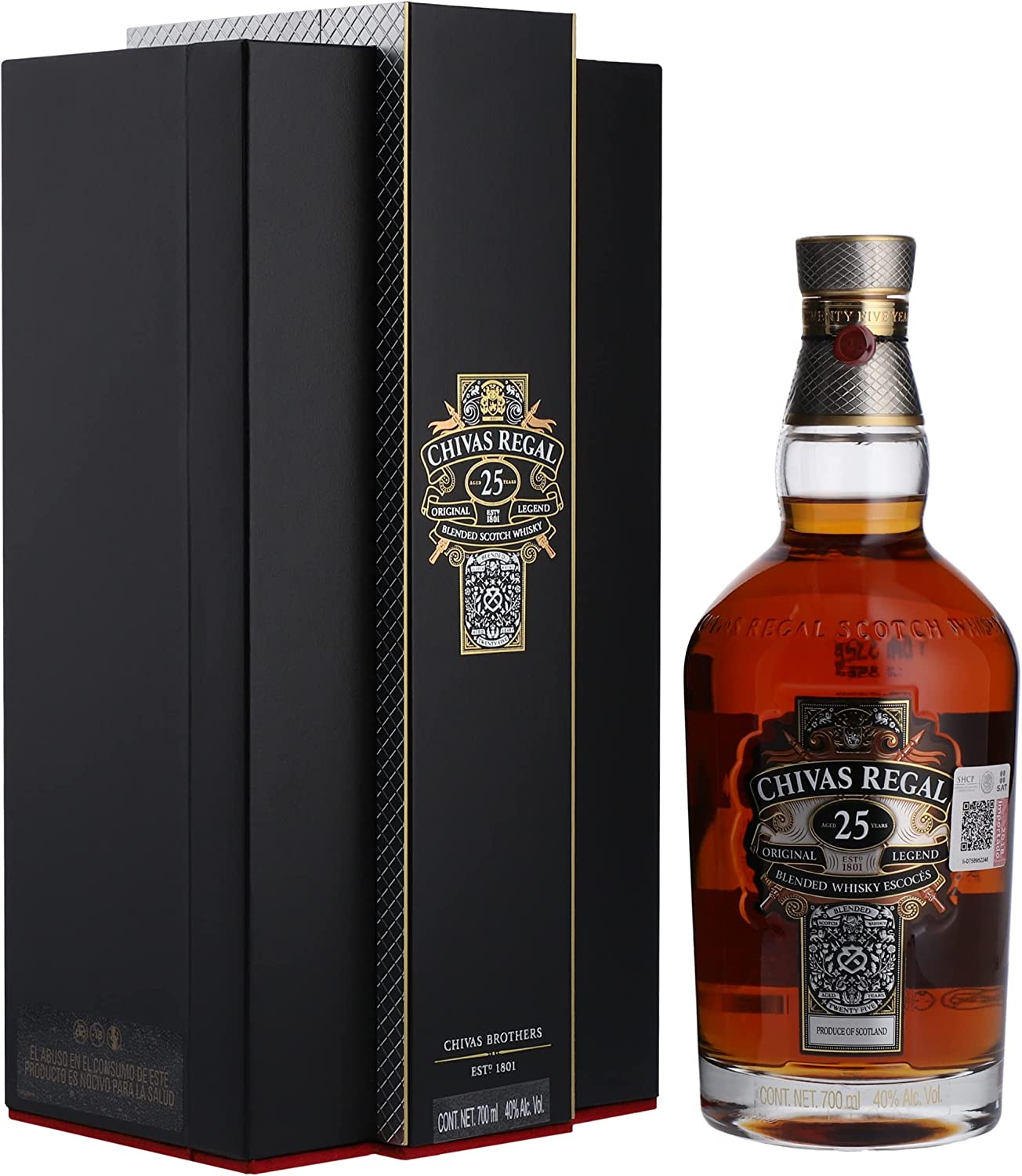 chollo Chivas Regal 25 años Whisky Escocés de Mezcla Premium - 700 ml