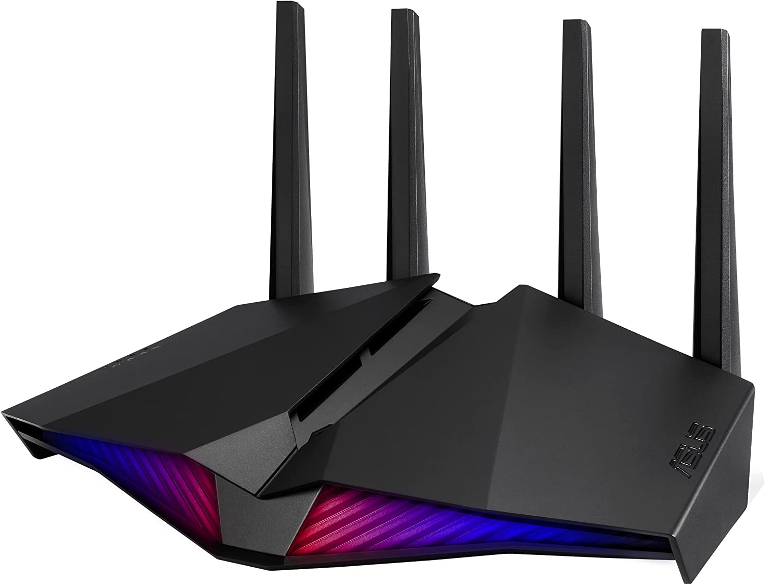 chollo ASUS RT-AX82U V2- Router Gaming AX5400 Doble Banda Gigabit (Compatible PS5 y Smart TV, modo para juegos de móvil, AiProtection con TrendMicro, WiFi AiMesh, puerto Gaming, Adaptive QoS, Aura RGB)