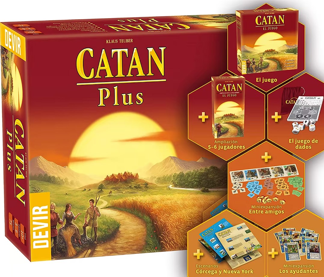 chollo Devir - Catan Plus, Juego completo + Ampliaciones