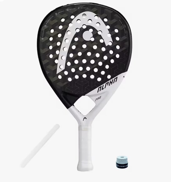 chollo Pack pala de pádel Head Graphene 360+ Alpha Pro + Protector + Overgrip