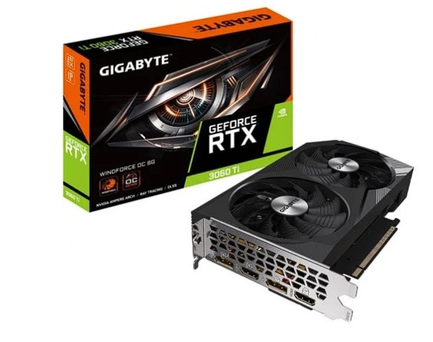 chollo Gigabyte GeForce RTX 3060 Ti WINDFORCE OC LHR 8 GB GDDR6 REV 2.0