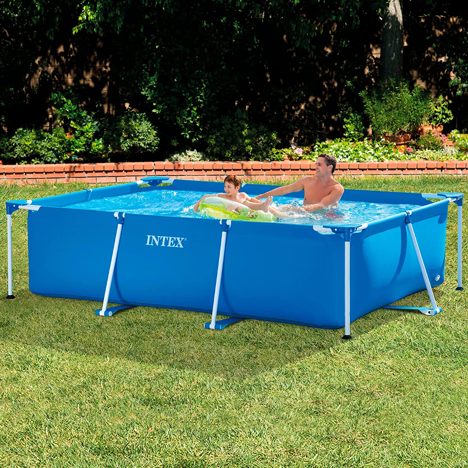 chollo Intex 28272NP Small Frame - Piscina desmontable, 300 x 200 x 75 cm, 3.834 litros, Color azul