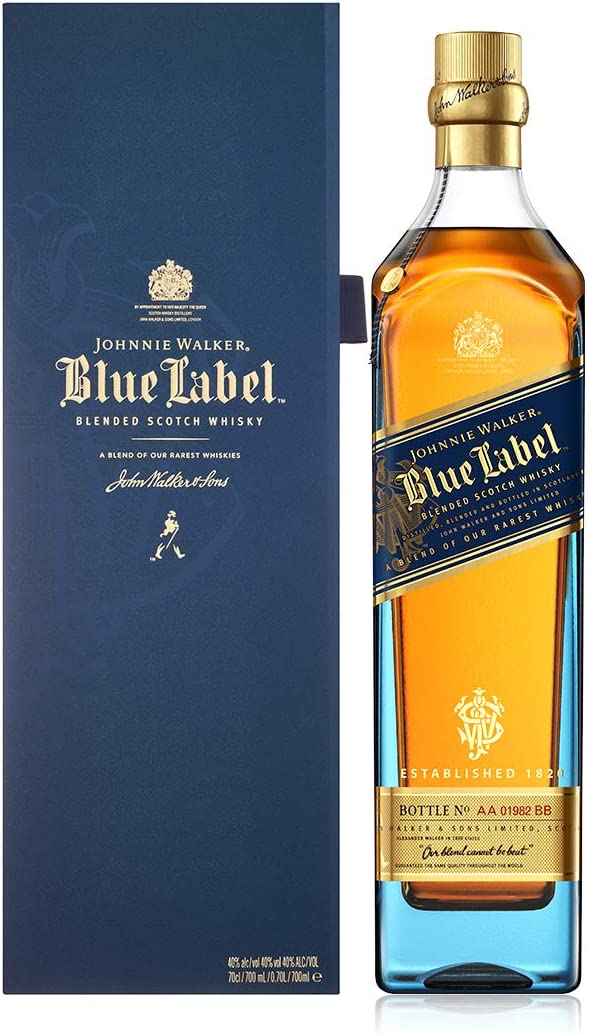 chollo Johnnie Walker, Blue label whisky, Escocés blended, 700 ml