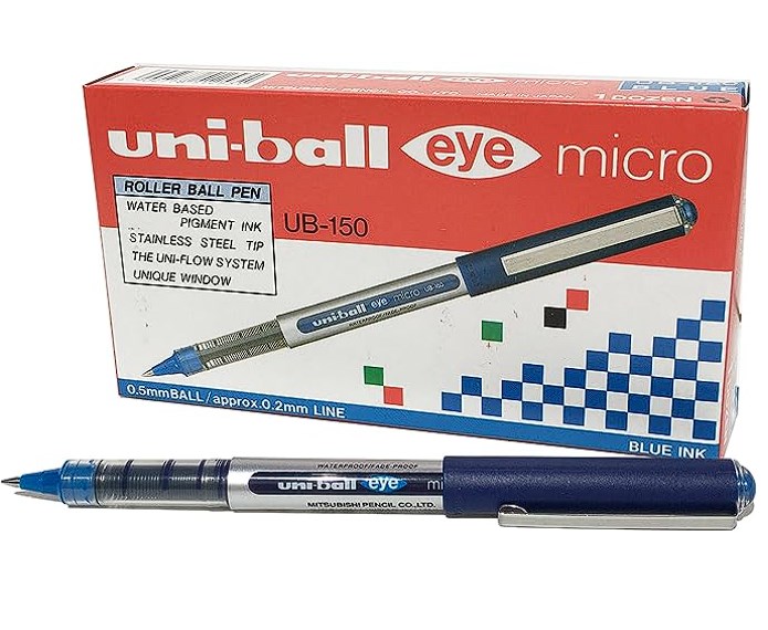 chollo Uni-ball UB-150 - Eye Micro, 12 unidades, Azul