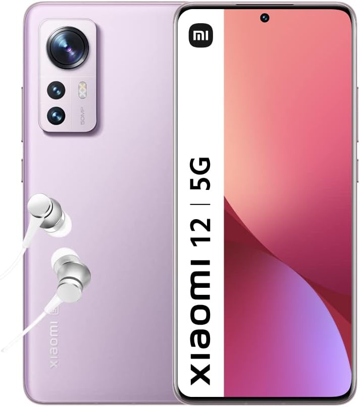 chollo Xiaomi 12 - Smartphone de 8+128GB, Pantalla de 6.28” 120Hz AMOLED, Snapdragon 8 Gen 1, Triple Cámara de 50MP+13MP+5MP, 4500mAh