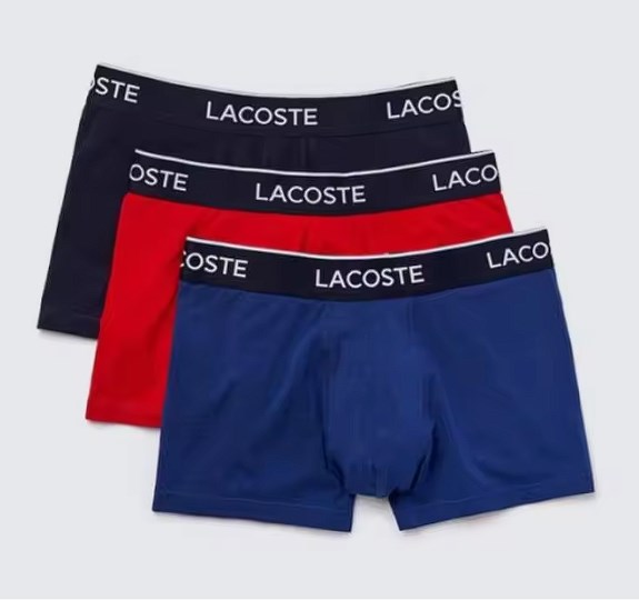 chollo Pack de 3 Boxers negro Lacoste