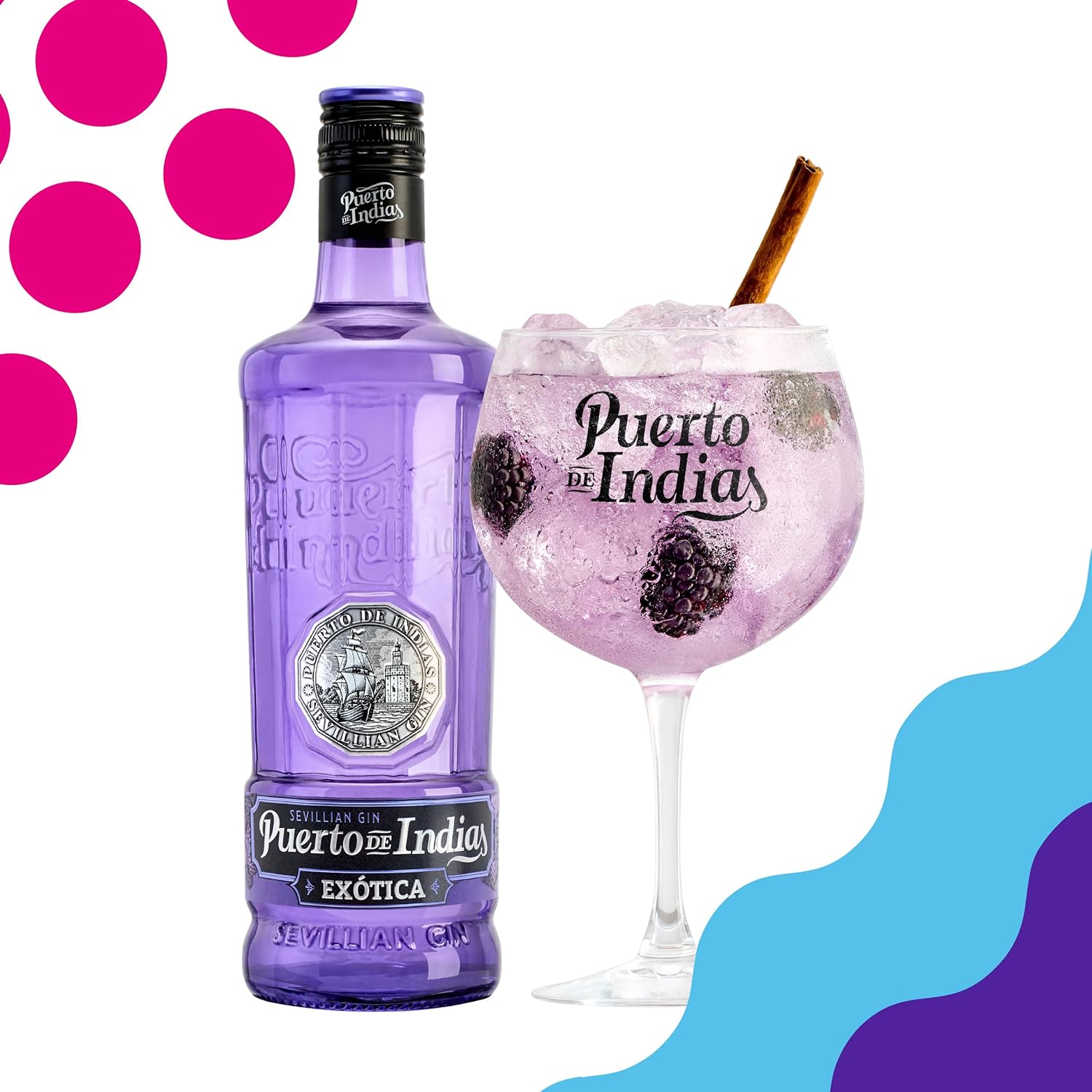 chollo Puerto de Indias de Mora – Ginebra Exotica Premium – 70 cl