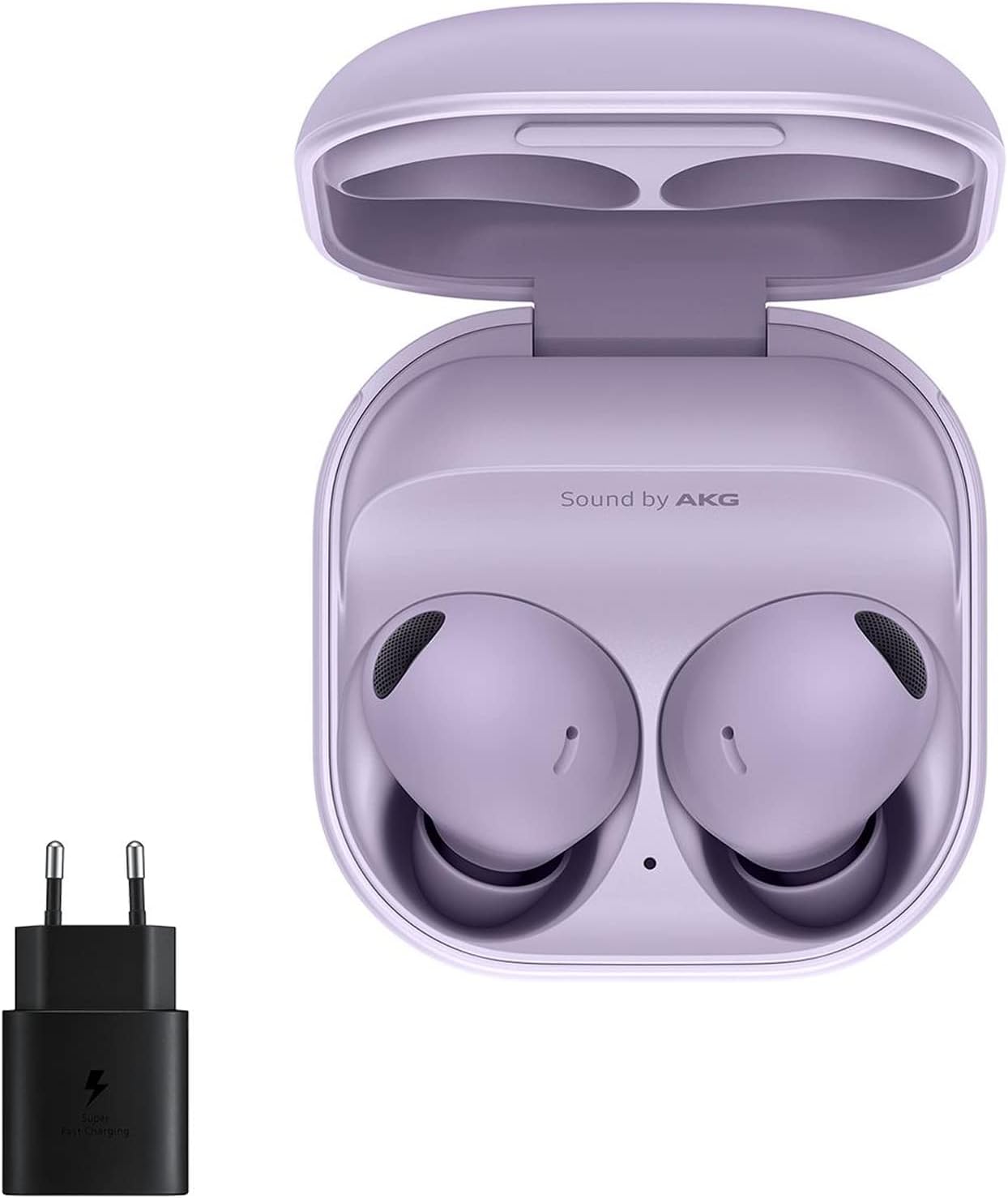 chollo SAMSUNG SM-R510N Galaxy Buds2 Pro Auriculares, Adaptador de Viaje 25W (inalámbrico), Violeta