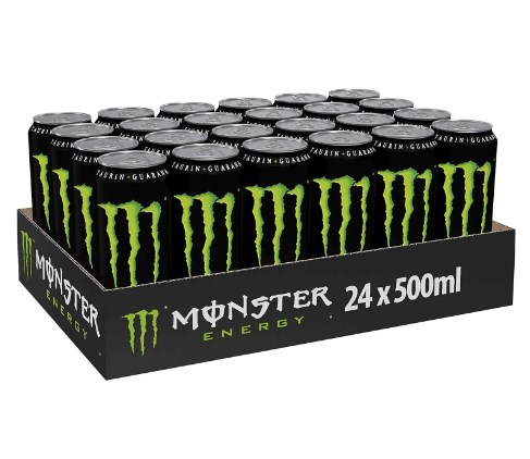 chollo Pack 24 latas Monster Energy 500 ml, Sabor Original (Envío desde España)