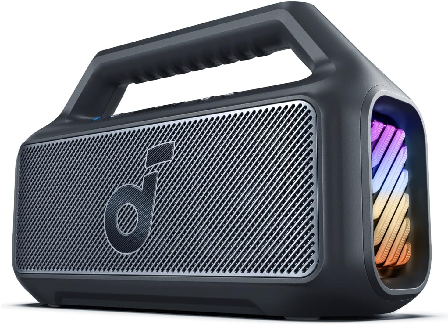 chollo Soundcore Altavoz Bluetooth Potente Boom 2, con Potente Sonido 80W Gracias al subwoofer y BassUp™, 24h, IPX7, Tiene Luces RGB, Puerto USB-C, para IR de Camping, a la Playa o al Campo