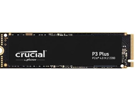 chollo Crucial P3 Plus SSD 4TB PCIe Gen4 NVMe M.2 SSD Interno, Disco Duro SSD, Hasta 4.800 MB/s