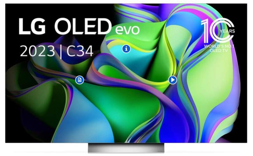 chollo TV 65'' LG OLED C3 Evo (65C34LA) - 4K 120Hz, A9 (Gen6), Smart TV, Dolby Vision IQ/Atmos 40W, Gaming