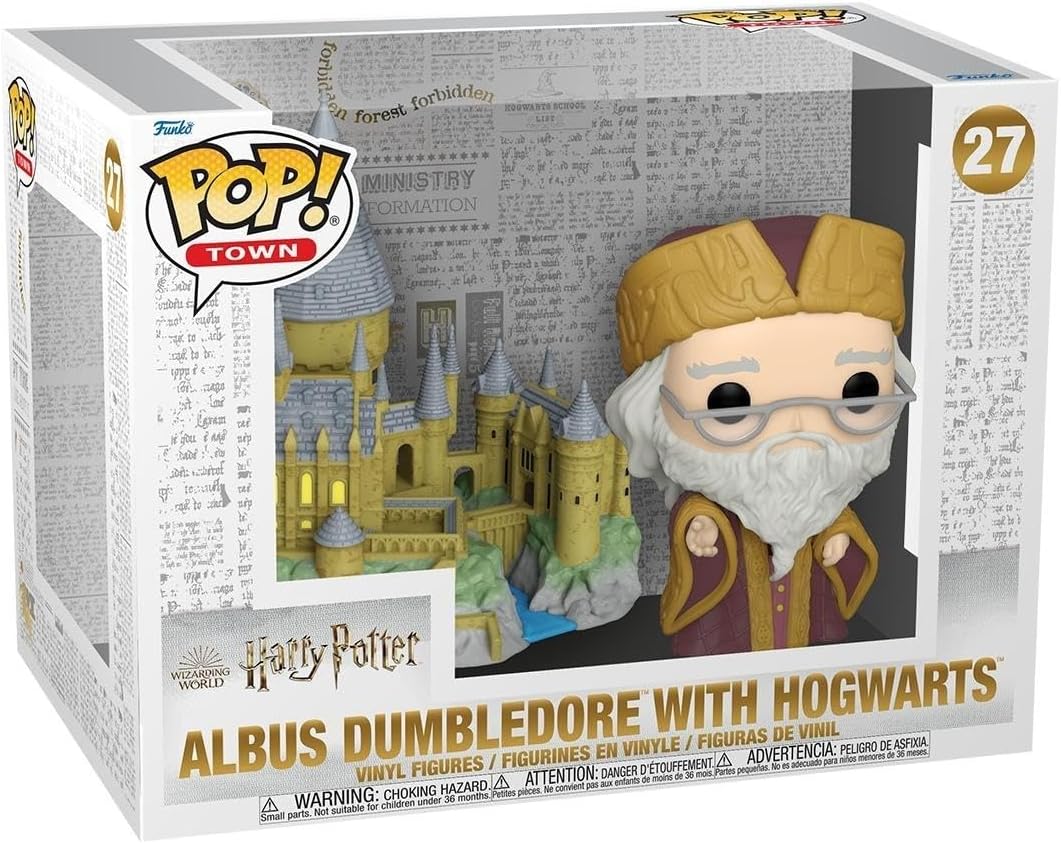 chollo Funko Pop! Town: HP Anniversary - Albus Dumbledore With Hogwarts