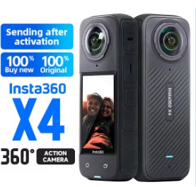 chollo Insta360 X4-Cámara de Acción 8K 360 impermeable, gran angular, vídeo 4K, batería de 135 Min, edición AI, estabilización, para deportes