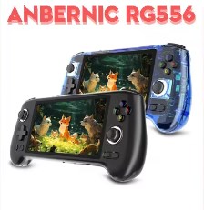 chollo ANBERNIC-consola de juegos portátil Retro RG556, reproductor de videojuegos con pantalla grande AMOLED de 5,48 pulgadas, BT5.0, sistema Android 13, 1080x1920