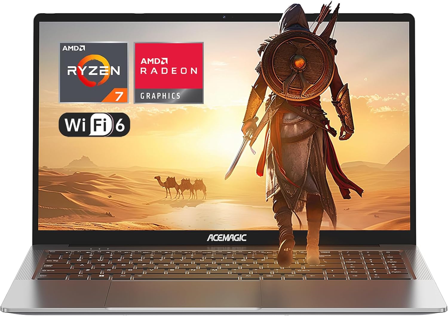 chollo Portatil Acemagic Gaming 16'' AMD Ryzen 7 5700U RAM 16GB NVME SSD 512GB,Gráficos Radeon RX Vega 8