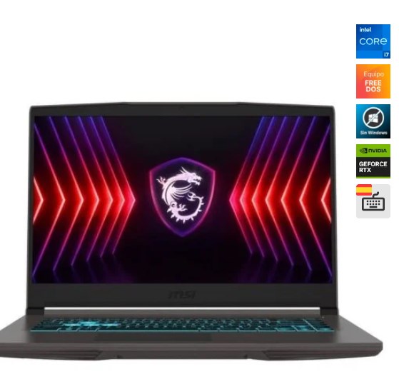 chollo Portátil MSI Thin 15 B12UC-1839XES Intel Core i7-12650H/16GB/1TB SSD/RTX 3050/15.6''