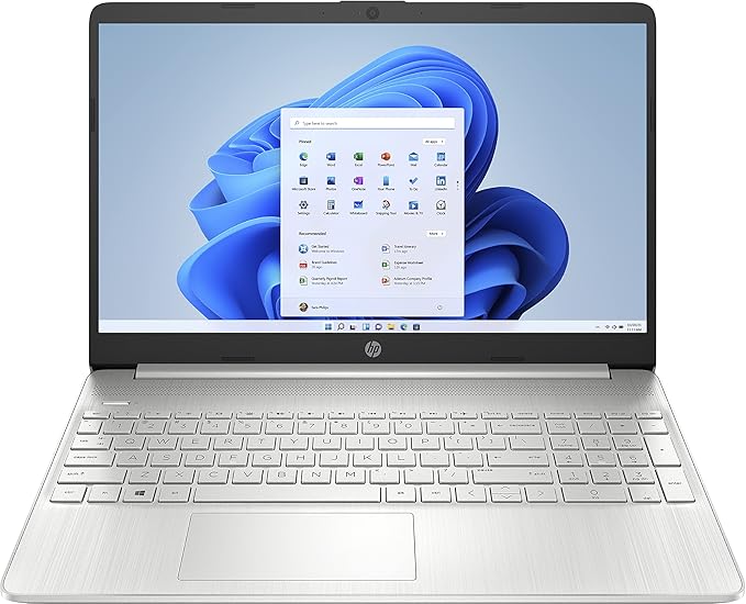 chollo HP 15s-fq0044ns - Ordenador portátil de 15.6'' Full HD (Intel Celeron N4120, 8GB RAM, 256GB SSD, Intel UHD Graphics 600, Windows 11 Home, Carga rápida HP) Silver - Teclado QWERTY Español