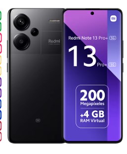 chollo Xiaomi Redmi Note 13 Pro Plus 5G,Smartphones,NFC,Cámara de 200MP con OIS,Pantalla curva AMOLED de 120Hz,HyperCharge de 120W,Garantía local, versión global