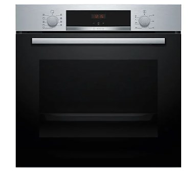 chollo Horno - Bosch HBA514ES3, Serie 4, Multifunción, Limpieza por agua, 71 l, HotAir 3D, Mandos ocultables, 60 cm, inox