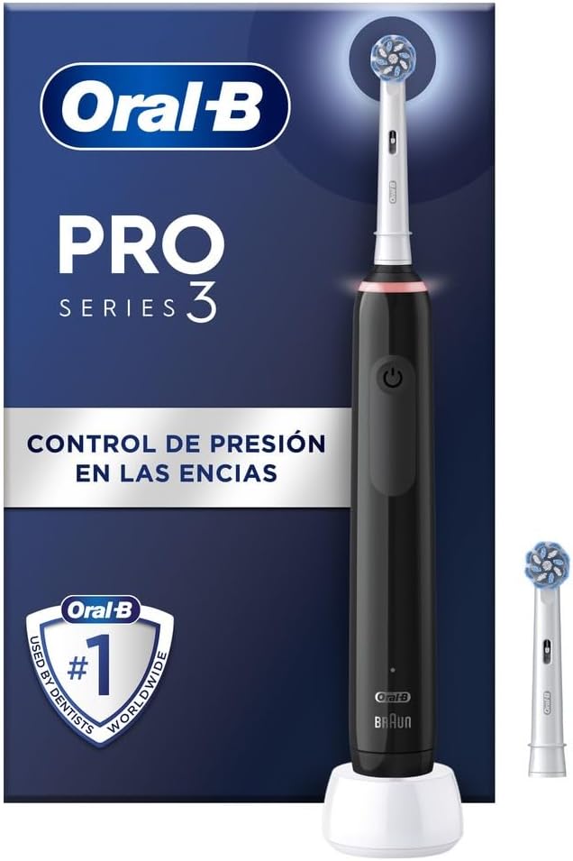 chollo Oral-B Pro 3 3000 Cepillo de Dientes Eléctrico con Mango Recargable y 2 Cabezales