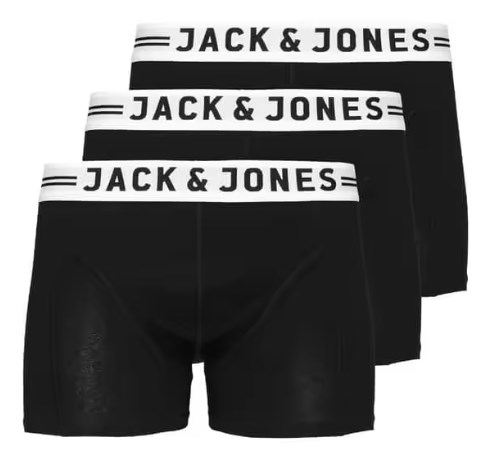 chollo Jack & Jones Pack de 3 Boxers de Algodón para Hombre, Diferentes Modelos y Colores.