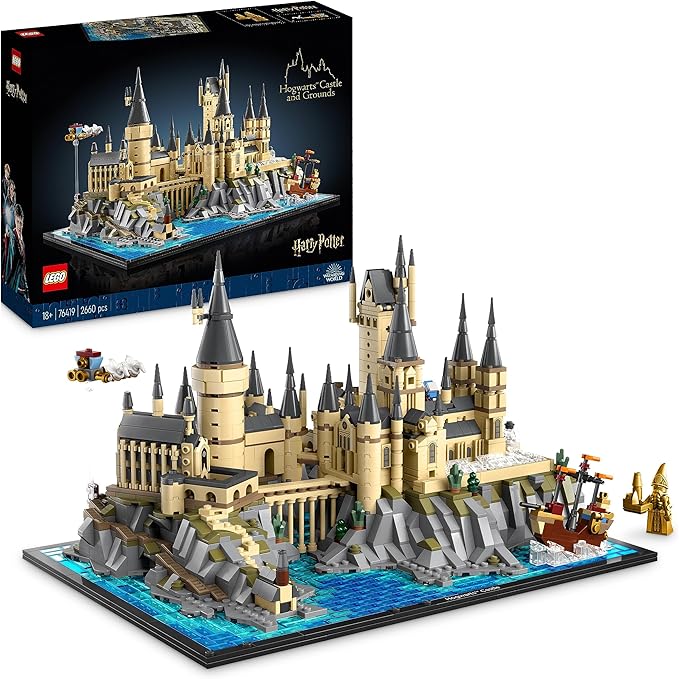 chollo LEGO  Harry Potter Castillo y Terrenos de Hogwarts, Set con Lugares Emblemáticos: Torre de Astronomía, Gran Comedor, Cámara de los Secretos y más