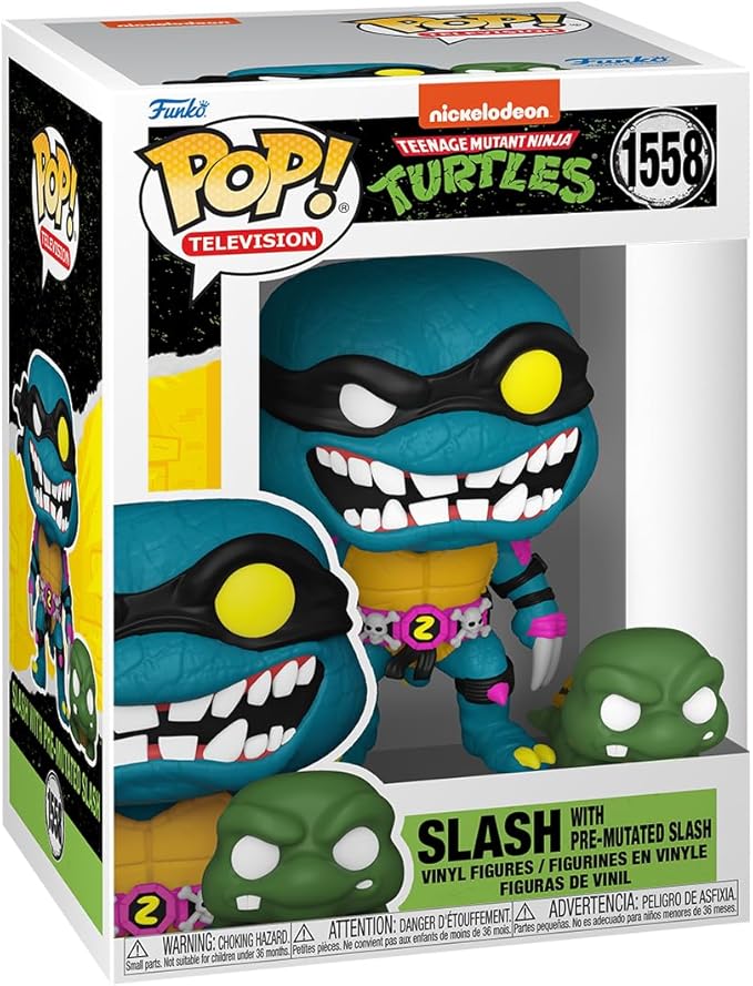 chollo Funko Pop! & Buddy: Teenage Mutant Ninja Turtles (TMNT) – Slash & Turtle Slash & Pre-mutated