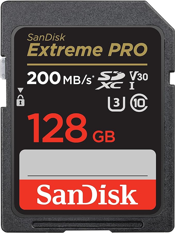 chollo SanDisk 128GB Extreme PRO, Tarjeta de memoria, SDXC, hasta 200 MB/s + RescuePro Deluxe UHS-I Class 10 U3 V30