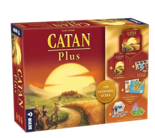 chollo Catan Plus Nueva Edición 2023, Juego completo + Amplicaciones hasta 6 jugadores