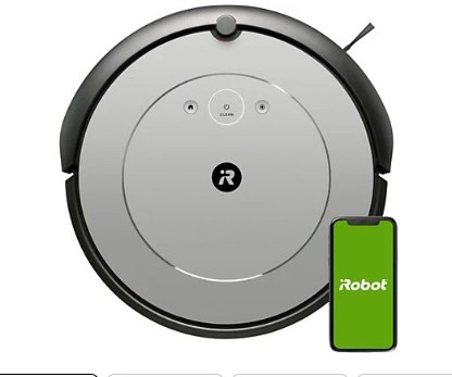 chollo Robot aspirador - iRobot Roomba i1156, Tecnología Dirt Detect, Autonomía 75 min, Asistente de voz, WiFi, Gris