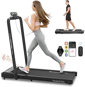 chollo Mobvoi Home Treadmill Plus 3 en 1 Cinta de Correr Plegable para Debajo del Escritorio con Almohadilla para Caminar de 2,5 HP, compacta, para Oficina en casa, Control Remoto, 120 kg, 12 km/h